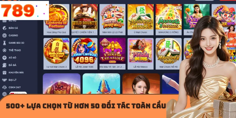 500+ lựa chọn từ hơn 50 đối tác toàn cầu